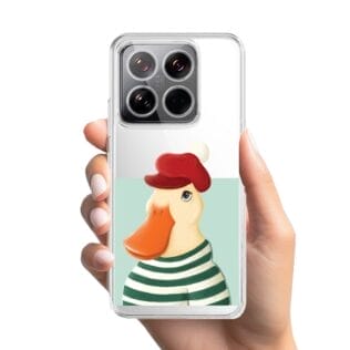 Etui do Xiaomi 14 Pro przeźroczyste, silikonowe Flexi, kaczuszkaXIAOMI 14-1