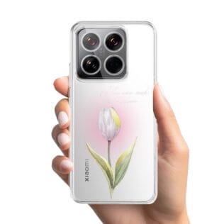 Etui do Xiaomi 14 Pro przeźroczyste, silikonowe Flexi, kwiaty, tulipanXIAOMI 14-1