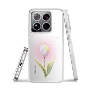Etui do Xiaomi 14 Pro przeźroczyste, silikonowe Flexi, kwiaty, tulipanXIAOMI 14-2