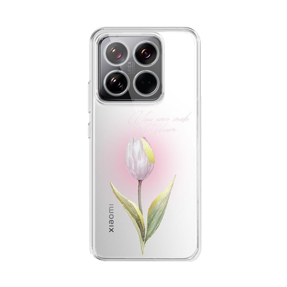 Etui do Xiaomi 14 Pro przeźroczyste, silikonowe Flexi, kwiaty, tulipanXIAOMI 14