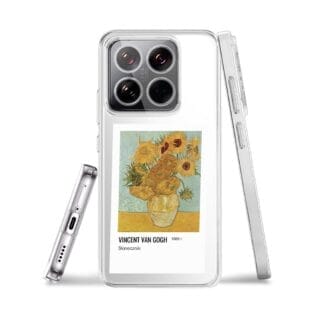 Etui do Xiaomi 14 Pro przeźroczyste, silikonowe Flexi, słonecznikiXIAOMI 14-2