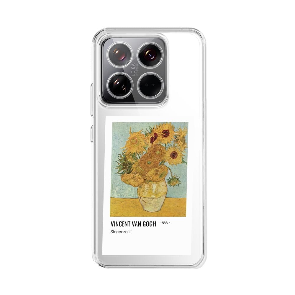 Etui do Xiaomi 14 Pro przeźroczyste, silikonowe Flexi, słonecznikiXIAOMI 14