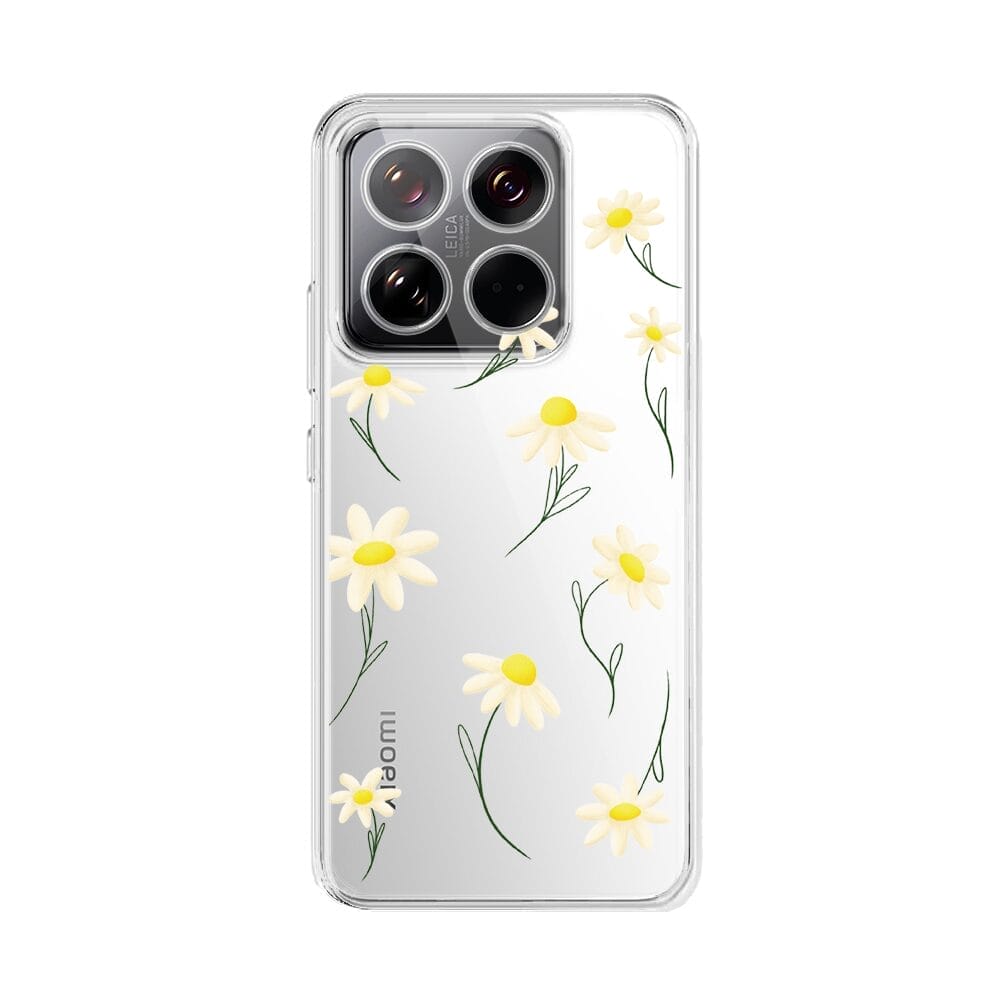 Etui do Xiaomi 14 Pro przeźroczyste, silikonowe Flexi, stokrotkiXIAOMI 14