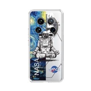 Etui do Xiaomi 14 Ultra przeźroczyste, silikonowe Flexi, Keep Calm in CosmosXiaomi 14 Ultra