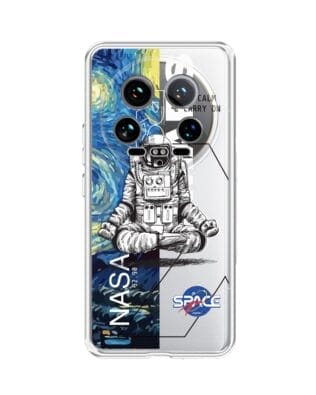 Etui do Xiaomi 14 Ultra przeźroczyste, silikonowe Flexi, Keep Calm in Cosmos