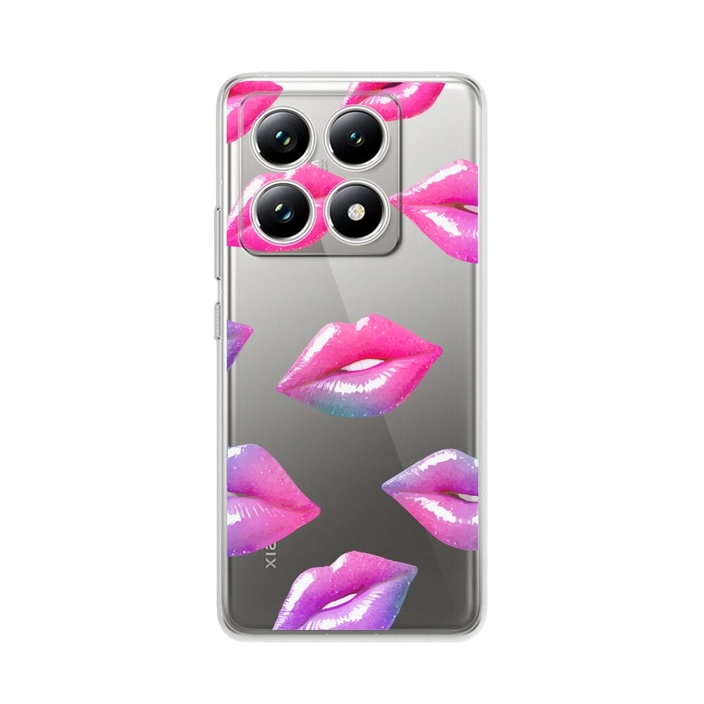 Etui do Xiaomi 14T przeźroczyste, silikonowe Flexi, czerwone ustaXiaomi 14T Pro, Xiaomi 14T Pro-2
