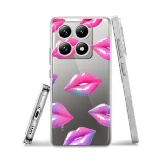 Etui do Xiaomi 14T przeźroczyste, silikonowe Flexi, czerwone ustaXiaomi 14T Pro, Xiaomi 14T Pro