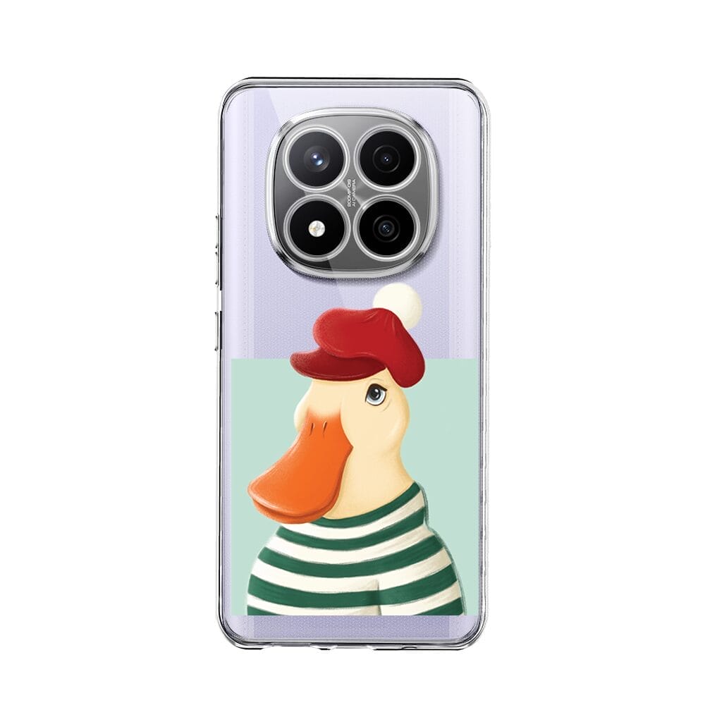 Etui do Xiaomi Redmi Note 14 Pro 4G przeźroczyste, silikonowe Flexi, kaczuszkaRedmi Note 14 Pro Plus 5G , 14 Pro 4G