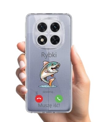 Etui do Xiaomi Redmi Note 14 Pro 5G przeźroczyste, silikonowe Flexi, rybki dzwonią
