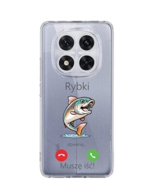 Etui do Xiaomi Redmi Note 14 Pro 5G przeźroczyste, silikonowe Flexi, rybki dzwonią