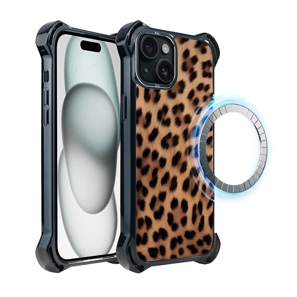 Etui do iPhone 15 IBIZU DropGuard Ultra z MagSafe, Zew Natury, Pantera