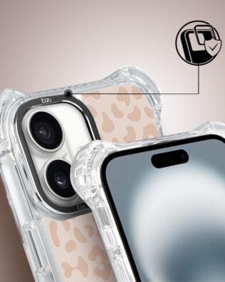 Etui iPhone 16 IBIZU DropGuard Ultra z MagSafe, Boho, Delikatna panterka