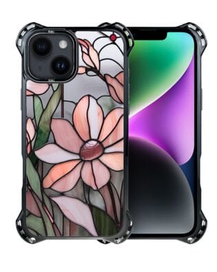 Etui do iPhone 14 Plus IBIZU DropGuard Ultra z MagSafe, Barwy Szkła, Różowa magnolia