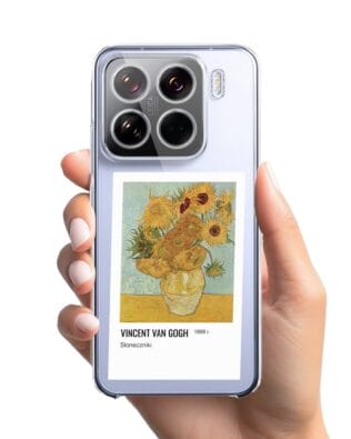 Etui do Xiaomi 15 przeźroczyste, silikonowe Flexi, słoneczniki