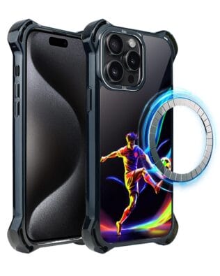 Etui do iPhone 15 Pro IBIZU DropGuard Ultra z MagSafe, #ElectroMove, W rytmie piłki nożnej