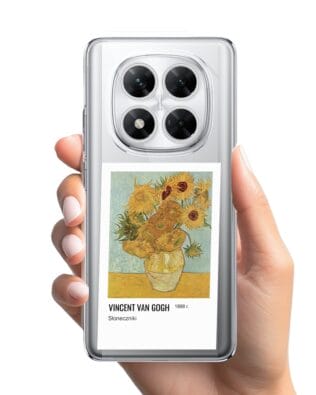 Etui do Xiaomi POCO X7 przeźroczyste, silikonowe Flexi, słoneczniki
