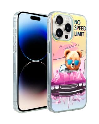 Etui do iPhone 14 Pro IBIZU California Sunset z MagSafe, zmieniające kolor, Pink Car, różowy samochód