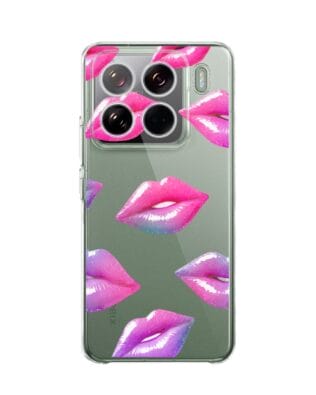 Etui do Xiaomi 15 Pro przeźroczyste, silikonowe Flexi, hologramowe usta