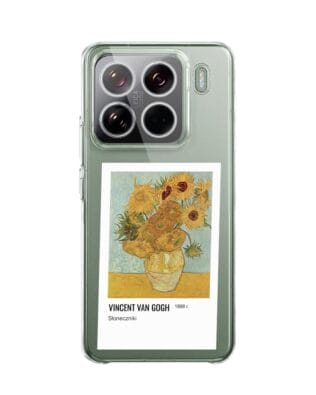 Etui do Xiaomi 15 Pro przeźroczyste, silikonowe Flexi, słoneczniki