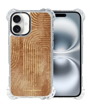 Etui iPhone 16 IBIZU DropGuard Ultra z MagSafe, Boho, Geometryczne linie