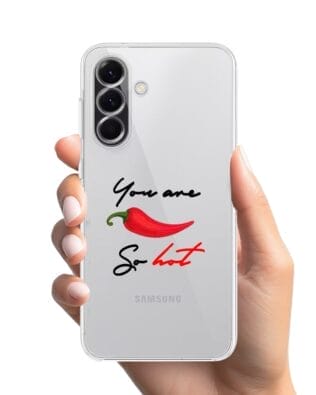 Etui do Samsung Galaxy A56 5G przeźroczyste, silikonowe Flexi, papryczka chilli