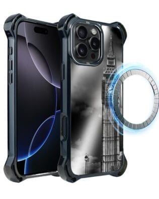 Etui do iPhone 16 Pro IBIZU DropGuard Ultra z MagSafe, Noir City, Big Ben