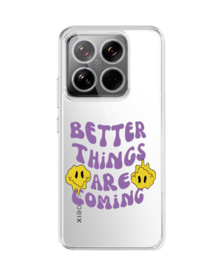 Etui do Xiaomi Redmi Note 14 4G przeźroczyste, silikonowe Flexi, Better Things Are Coming
