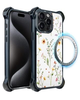 Etui iPhone 15 Pro Max IBIZU DropGuard Ultra z MagSafe, Pastel Bloom, Letni bukiet