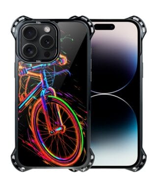 Etui do iPhone 14 Pro Max IBIZU DropGuard Ultra z MagSafe, #ElectroMove, Rowerowa wibracja