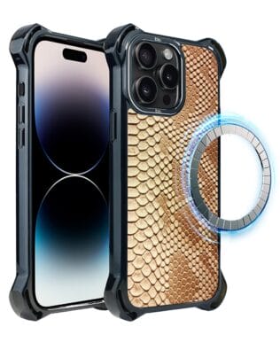 Etui do iPhone 14 Pro Max IBIZU DropGuard Ultra z MagSafe, Zew Natury, Wąż