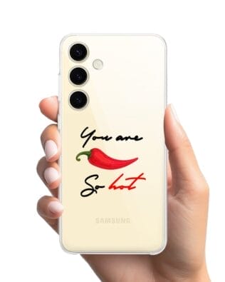 Etui do Samsung Galaxy S25 Plus przeźroczyste, silikonowe Flexi, papryczka chilli