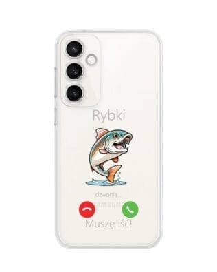 Etui do Samsung Galaxy S23 FE 5G przeźroczyste, silikonowe Flexi, rybki dzwonią