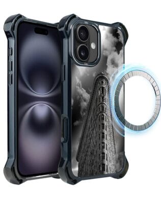 Etui do iPhone 16 Plus IBIZU DropGuard Ultra z MagSafe, Noir City, Flatiron