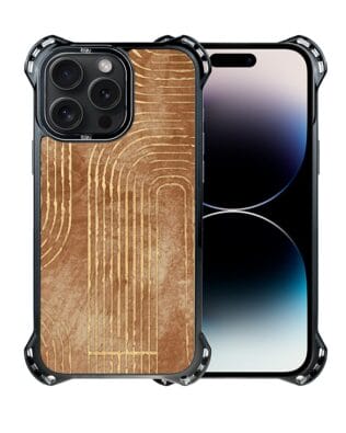 Etui do iPhone 14 Pro Max IBIZU DropGuard Ultra z MagSafe, Boho, Geometryczne linie