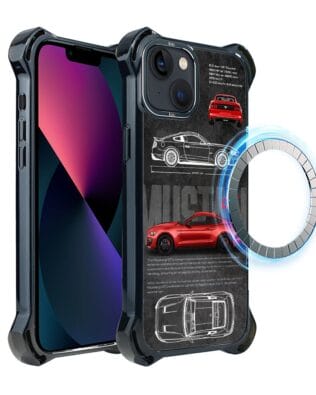 Etui do iPhone 13 IBIZU DropGuard Ultra z MagSafe, TechDrive, GT V8 “Coyote”