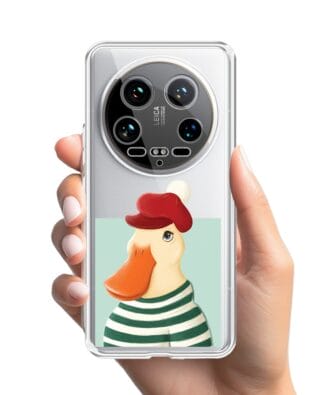Etui do Xiaomi 14 Ultra przeźroczyste, silikonowe Flexi, kaczuszka