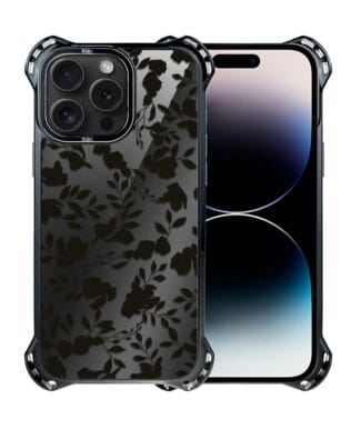 Etui do iPhone 14 Pro IBIZU DropGuard Ultra z MagSafe, Midnight, Cienie liści