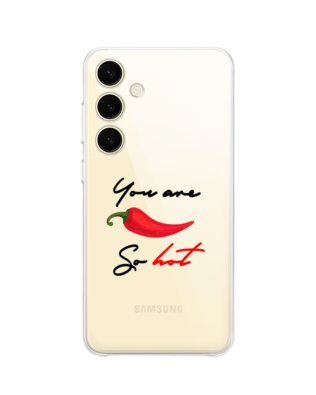 Etui do Samsung Galaxy S25 Plus przeźroczyste, silikonowe Flexi, papryczka chilli