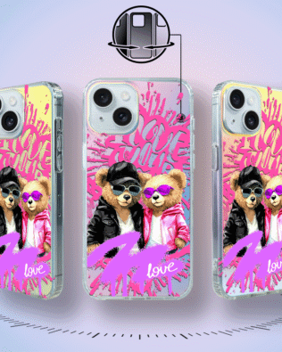 Etui do iPhone 15 IBIZU California Sunset z MagSafe, zmieniające kolor, Couple in Love, zakochana para