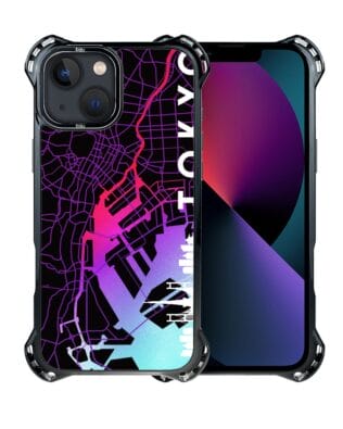 Etui do iPhone 13 IBIZU DropGuard Ultra z MagSafe, mapy świata, Tokyo