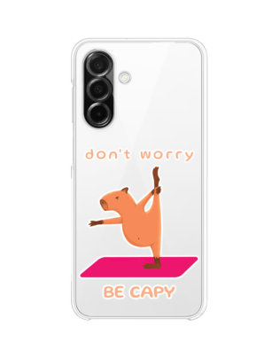 Etui do Samsung Galaxy A26 5G przeźroczyste, silikonowe Flexi, kapibara