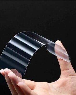 Szkło najtrwalsze kompozytowe z powłoką ceramiczną na cały ekran 5D z czarną ramką do iPhone 15 Plus