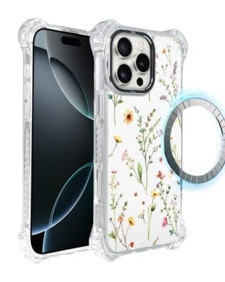 Etui do iPhone 16 Pro Max IBIZU DropGuard Ultra z MagSafe, Pastel Bloom, Letni bukiet