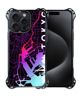 Etui do iPhone 15 Pro IBIZU DropGuard Ultra z MagSafe, Mapy Świata, Tokyo