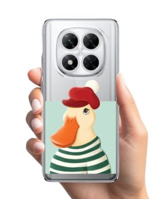 Etui do Xiaomi POCO X7 przeźroczyste, silikonowe Flexi, kaczuszka