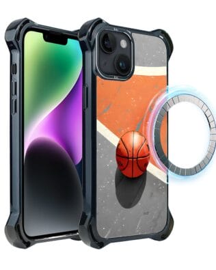 Etui do iPhone 14 IBIZU DropGuard Ultra z MagSafe, #Move, Koszykówka