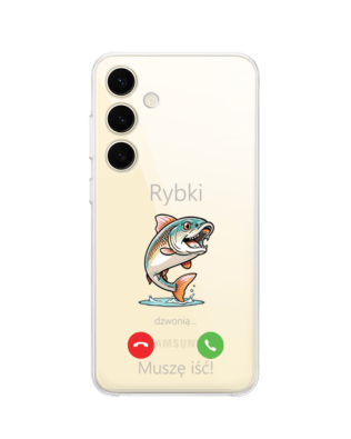 Etui do Samsung Galaxy S24 Plus przeźroczyste, silikonowe Flexi, rybki dzwonią