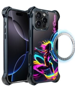 Etui do iPhone 16 Pro Max IBIZU DropGuard Ultra z MagSafe, #ElectroMove, Taneczny rytm