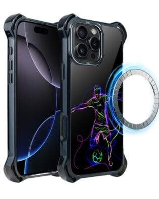 Etui do iPhone 16 Pro Max IBIZU DropGuard Ultra z MagSafe, #ElectroMove, Moc football’u
