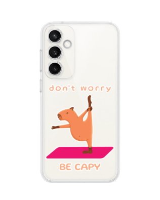 Etui do Samsung Galaxy S23 Plus przeźroczyste, silikonowe Flexi, kapibara